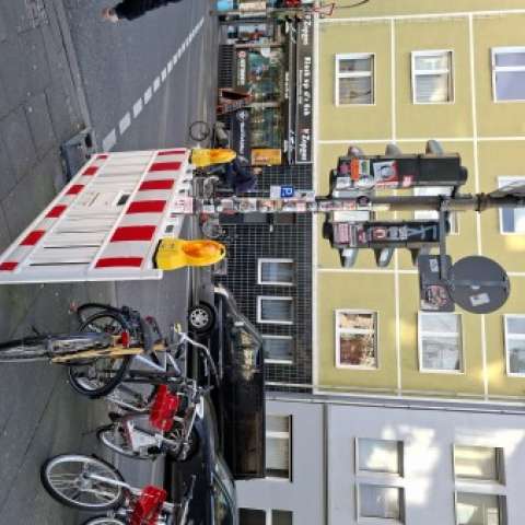 Absperrung zurückgelassen