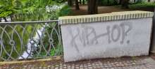Graffiti Brücke Clarenbachkanal vom *2024-06-15 19:26:54