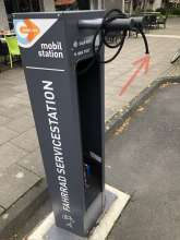 Fahrrad-Reparaturstation defekt