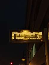Aufkleber Bahn Anzeigetafel