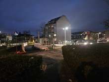 Baustelle Rewe Ausfahrt Jesuitengasse