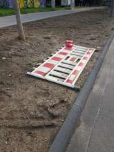 Vergessene Absperrung