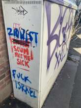 Antisemitische Parolen auf Stromkasten vom *2025-12-11 09:32:08