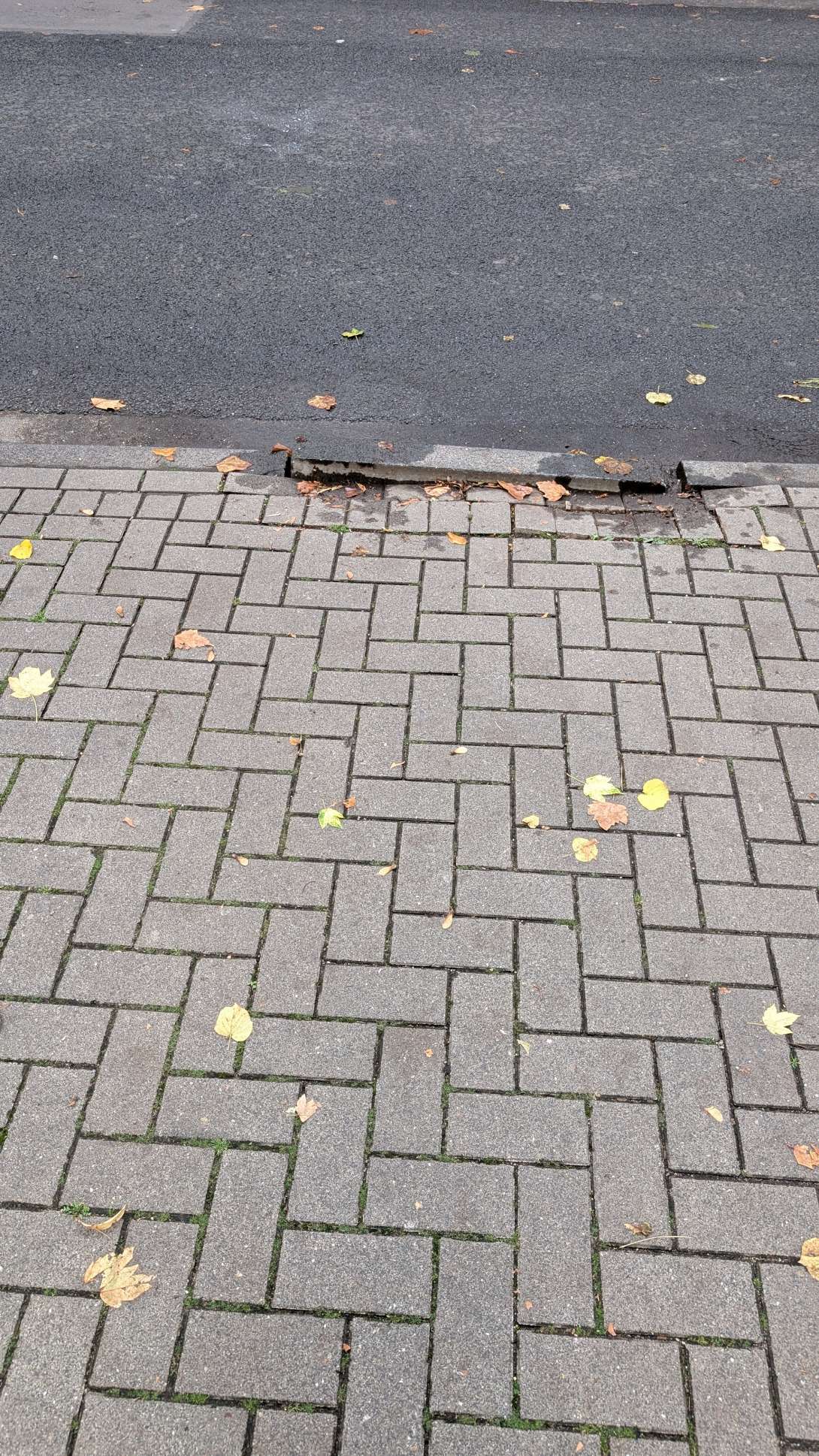 Beschädigte und lose Bordsteinkante*2025-09-04 09:31:53
