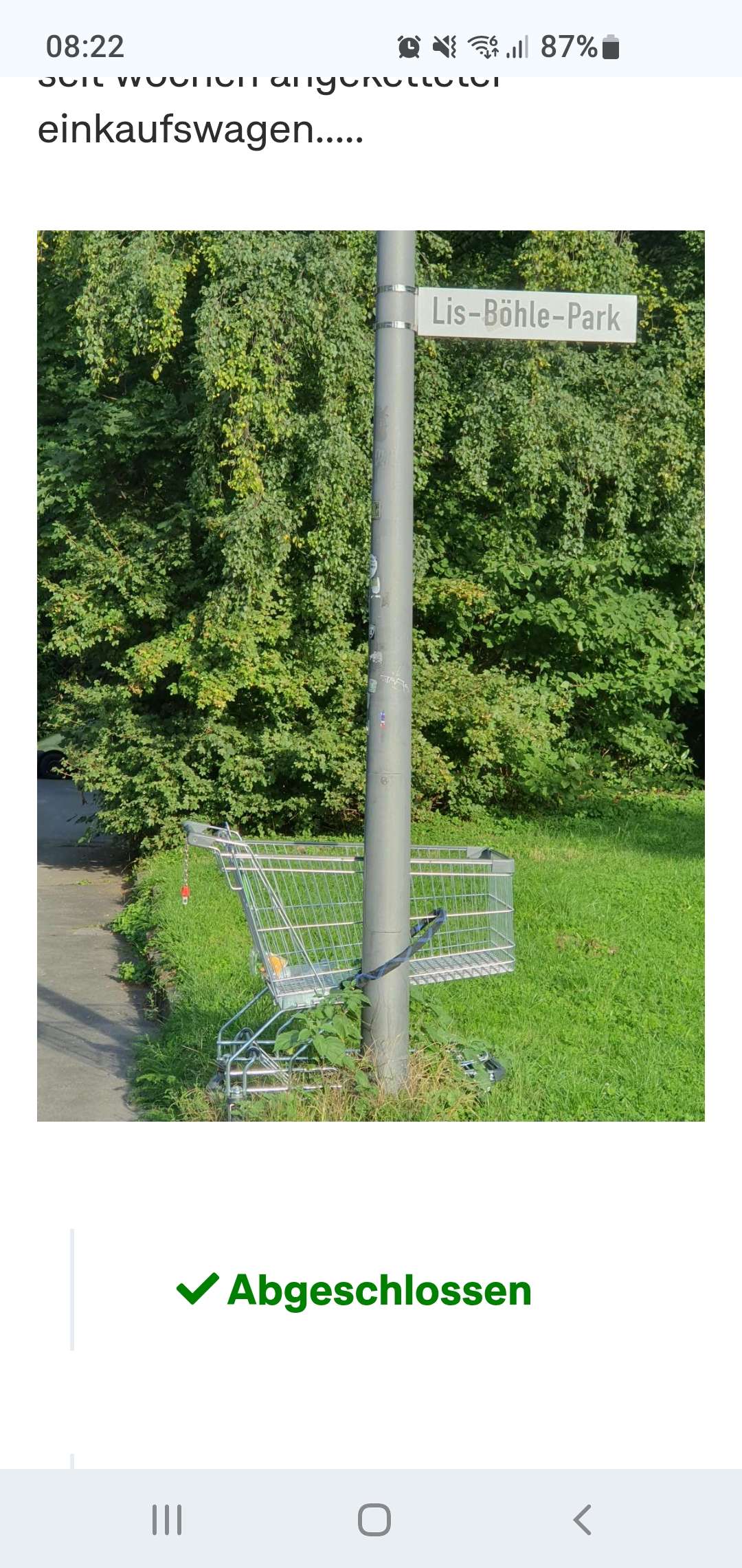 Bild zu gemeldetem Anliegen vom *2025-09-18 10:28:39