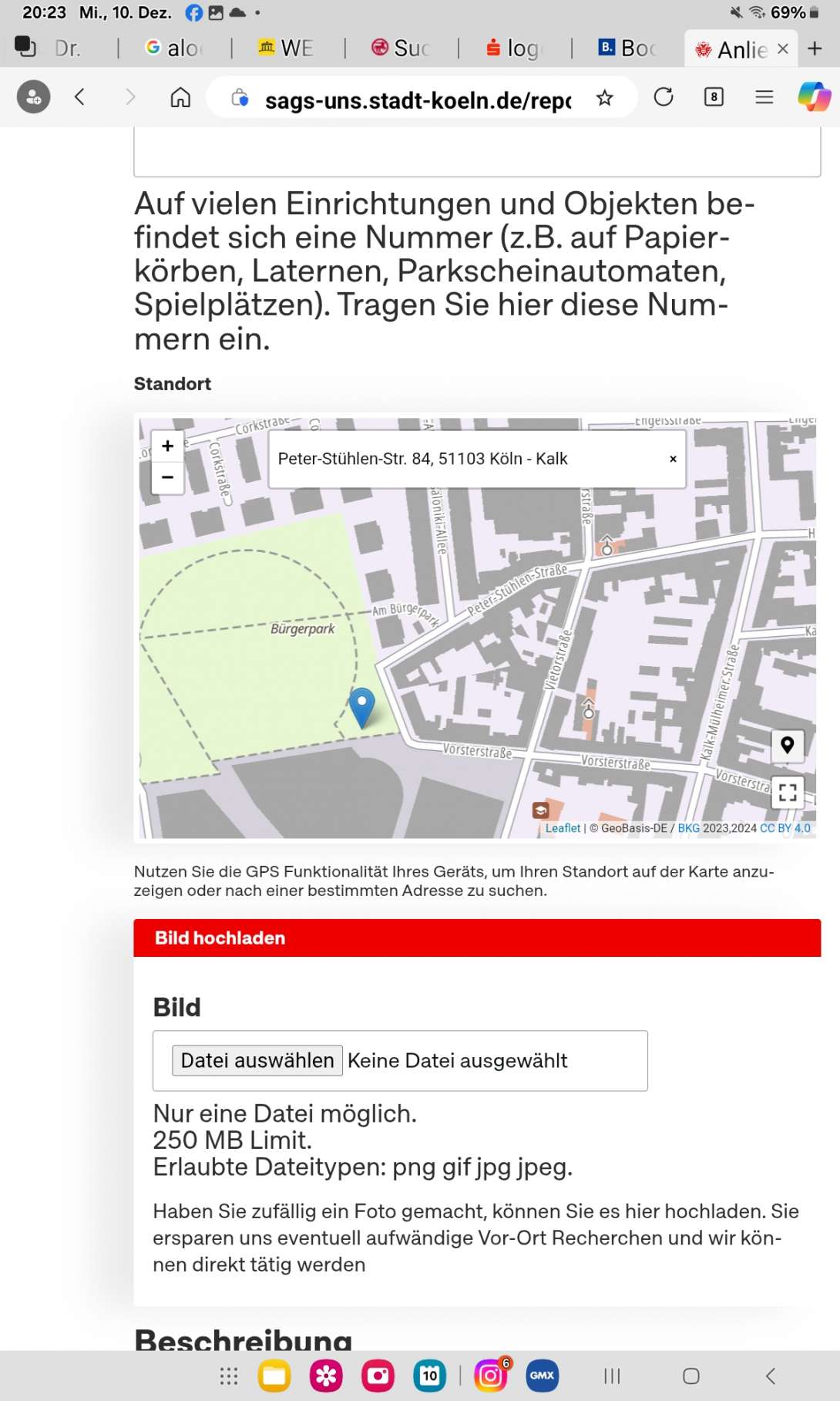 Bild zu gemeldetem Anliegen vom *2025-12-10 20:32:22