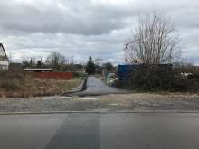 neuer Fußweg, von der neuen Straße Poller Damm aus gesehen, links liegt der Poller Damm