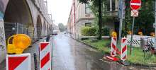 Hüttenstraße ab Ottostraße, Blick in Richtung Ehrenfeldgürtel, Bild vom 21.05.2024