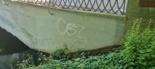 Graffiti an Brücke ClarenbachkanalBild zu gemeldetem Anliegen vom *2024-06-28 12:30:44