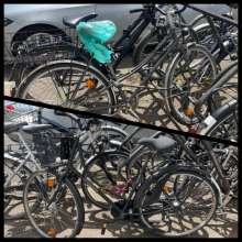 2 platte Fahrräder Bild zu gemeldetem Anliegen vom *2024-06-09 18:34:13