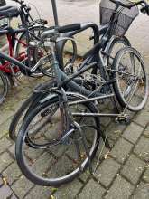 Fahrrad ohne Vorderreifen