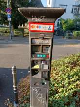 defekter Parkscheinautomat