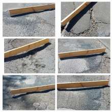 Letzte Woche Dienstag flickte ein Bautrupp absolut unfachgemäß, unzulänglich und stümperhaft einzelne wenige Löcher auf dem Hochwinkel. Die Gefährdung des Radverkehrs zw. Haus-Nr. 48 und 70 ist damit nicht beendet. Ich lehne es Bild zu gemeldetem Anliegen vom *2025-05-05 20:29:40