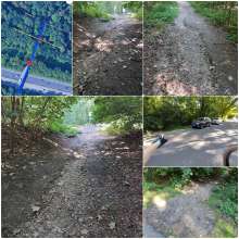 kaput. Fahrradweg; Ecke Gleueler Str. - In d.Beller Maar vom *2025-08-15 19:31:45