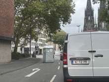 Vergessene mobile Toilette
