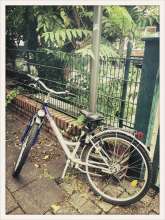 Fahrrad ggü Max Reger Str. 2, 2 Haustür