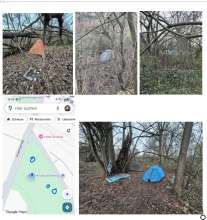 Positionen Zelte Vorgebirgspark