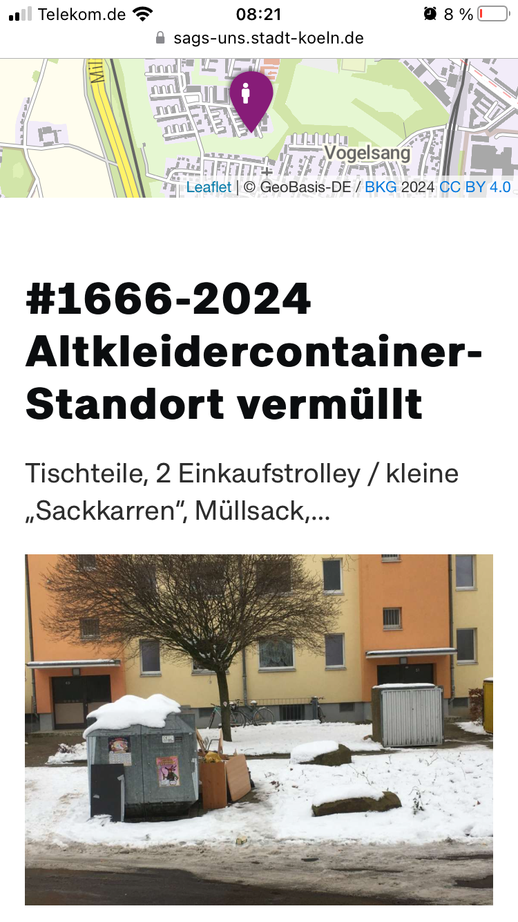Bild zu gemeldetem Anliegen vom *2024-01-23 08:23:59