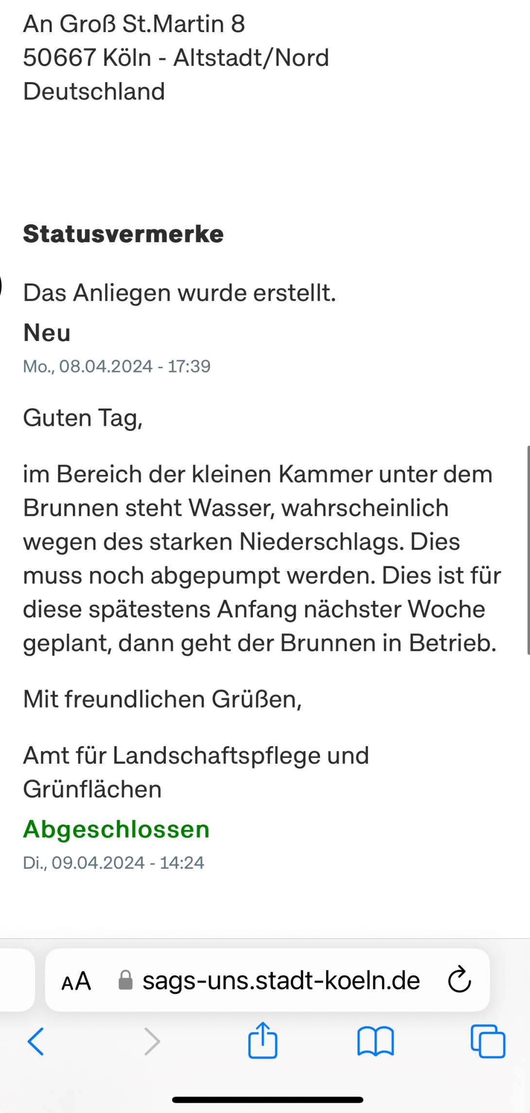 Bild zu gemeldetem Anliegen vom *2024-05-05 16:45:31