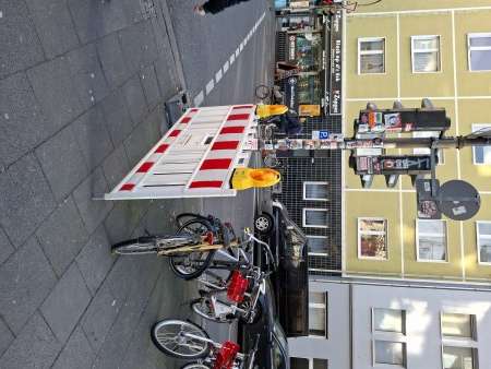 Absperrung zurückgelassen